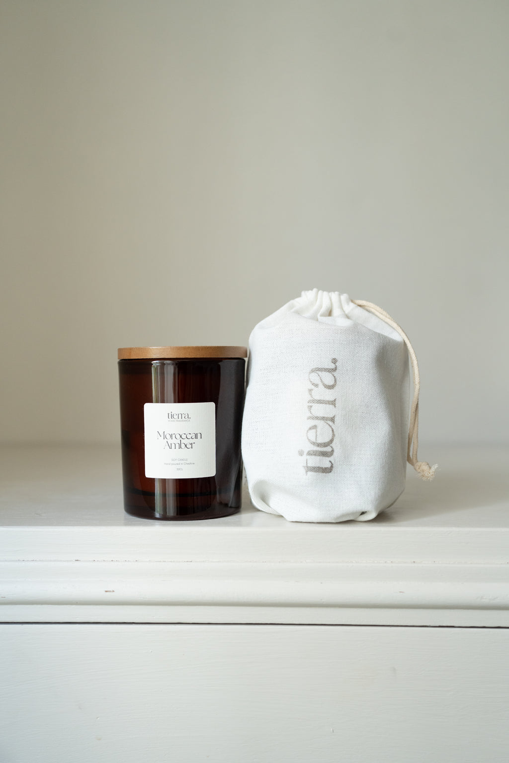 Glass Jar Moroccan Amber Candle