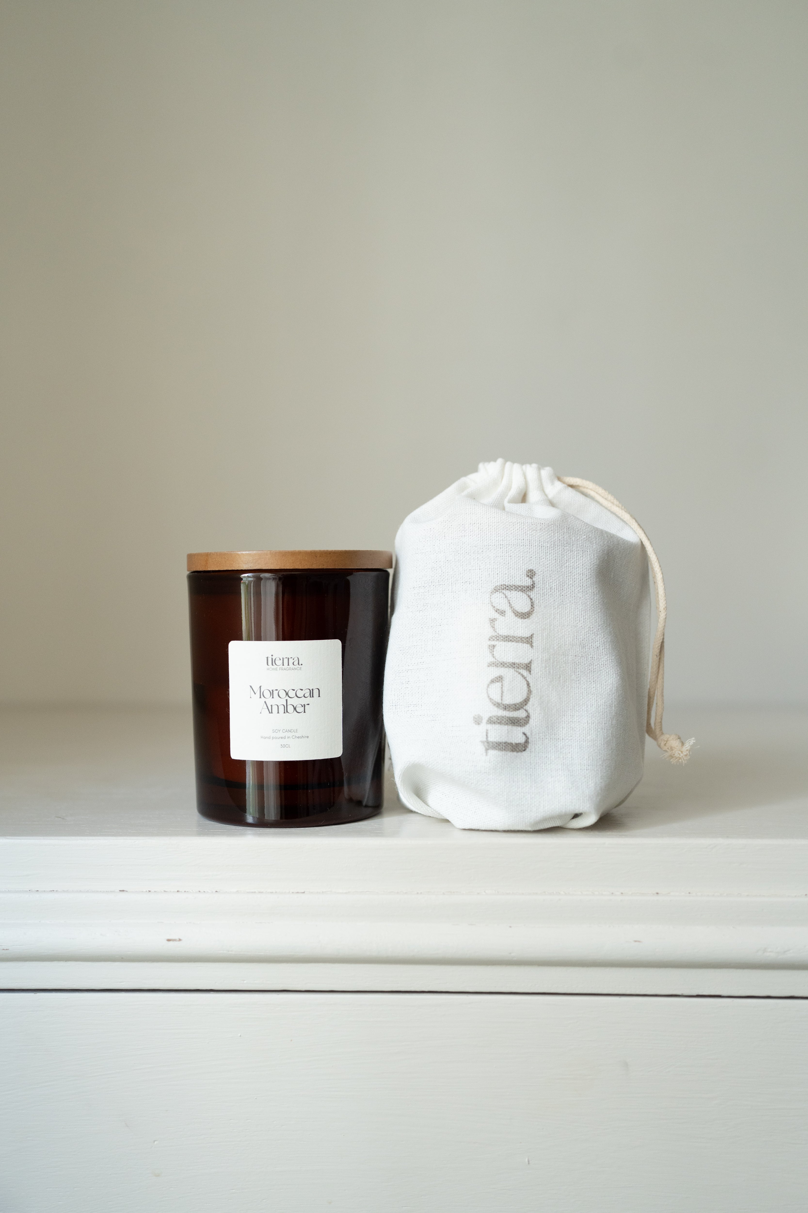 Glass Jar Moroccan Amber Candle